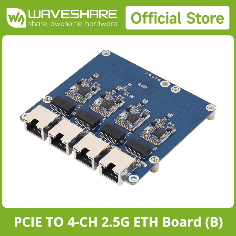 Raspberry Pi 4 - Carte Waveshare PCIe vers Gigabit 4