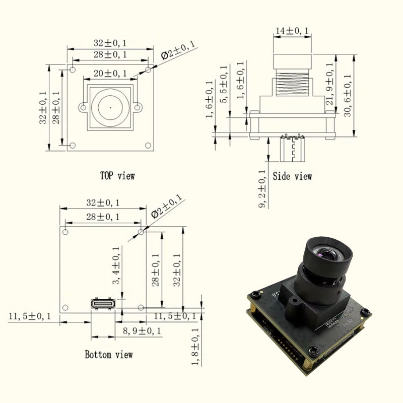 Module de caméra HD 4K 60FPS U - Pi Camera Module avis et prix