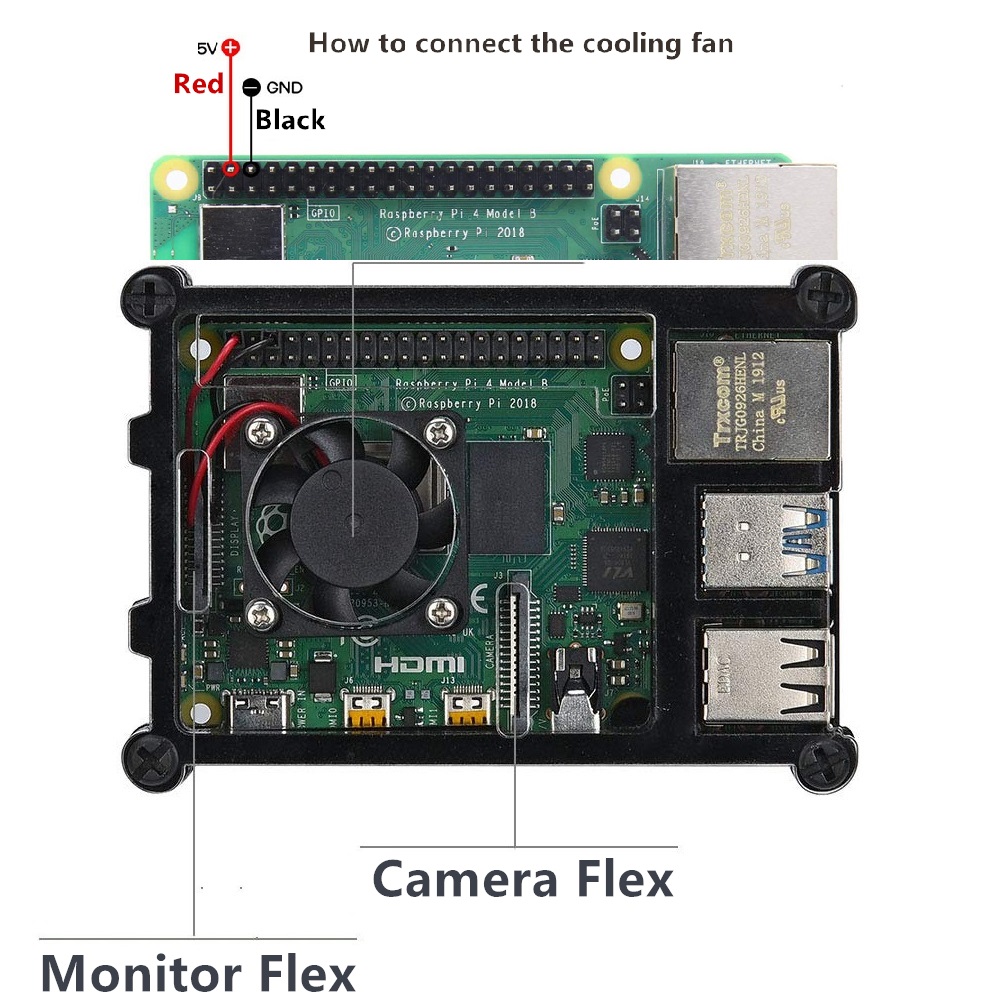 Boîtier transparent à 9 couche - Pi 4 Case avis et prix
