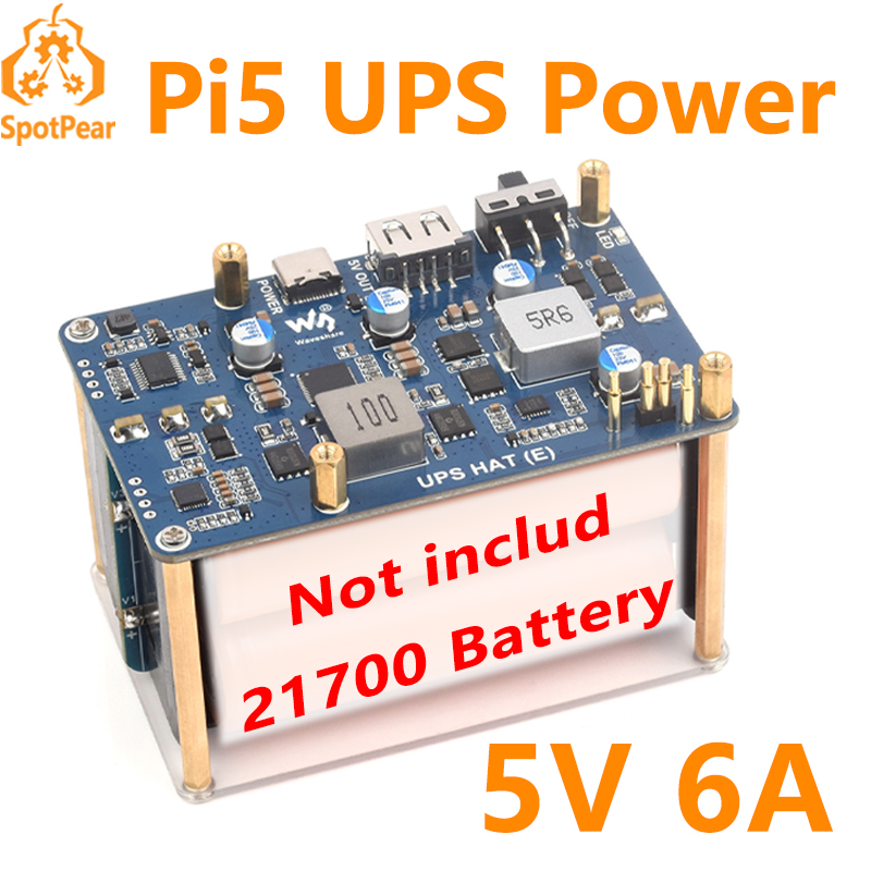 Raspberry Pi 5 UPS HAT E 4 por - Pi Power Supply avis et prix
